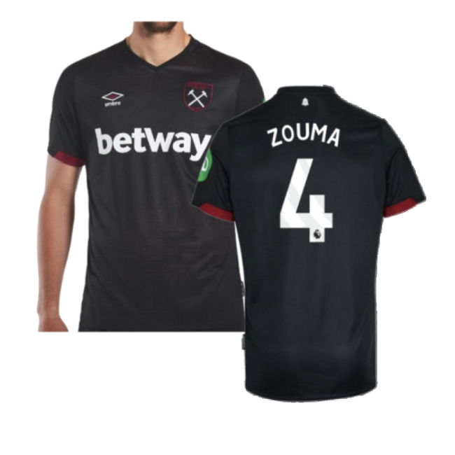 2024-2025 West Ham Away Shirt (Zouma 4)-Vantage Point Soccer