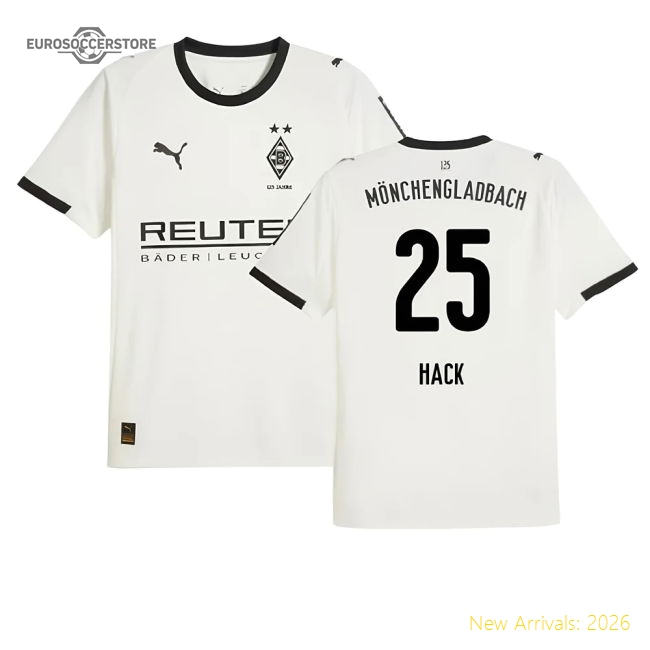 Borussia Mgb 2025-2026 Home Uniform Football Football Shirt-Jersey Chest: 2026 World Cup Soccer Kits
