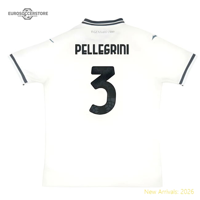 2025-2026 Lazio Away Shirt (Pellegrini 3)-Vantage Point Soccer