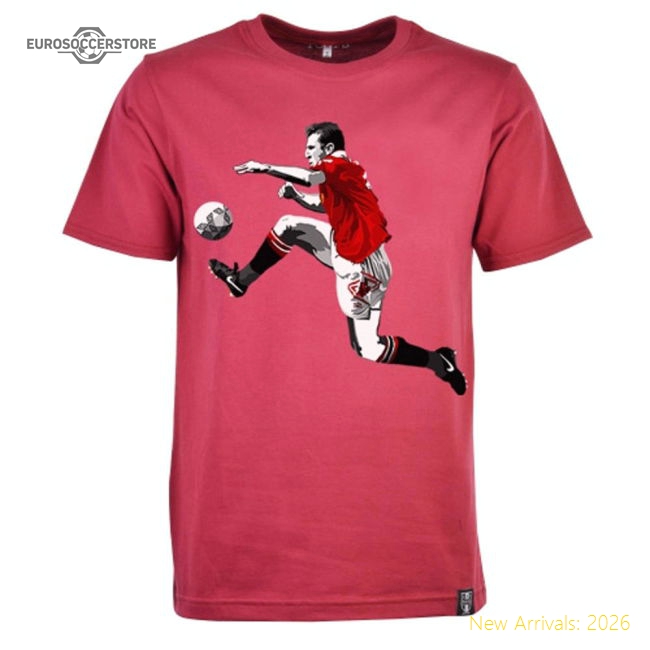 Manchester Reds Retro Cantona T-Shirt (Maroon)-Football Jersey Hub