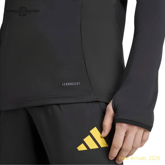 2025-2026 Man Utd EU Training Top (Black)-Football Jersey Hub