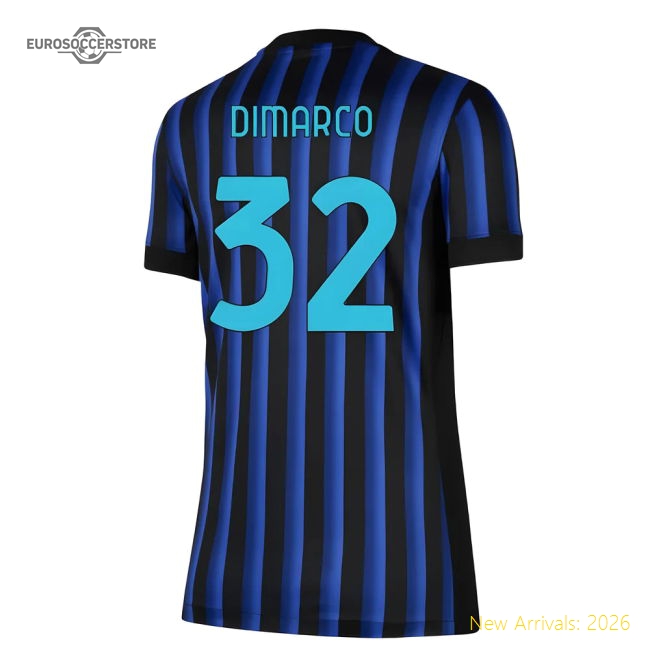 2025-2026 Inter Milan Home Shirt (Womens) (Dimarco 32)-PitchVibe Kits