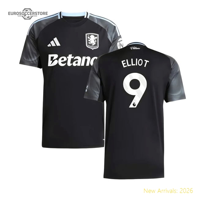 2025-2026 Aston Villa Away Shirt (Elliot 9)-PitchVibe Kits