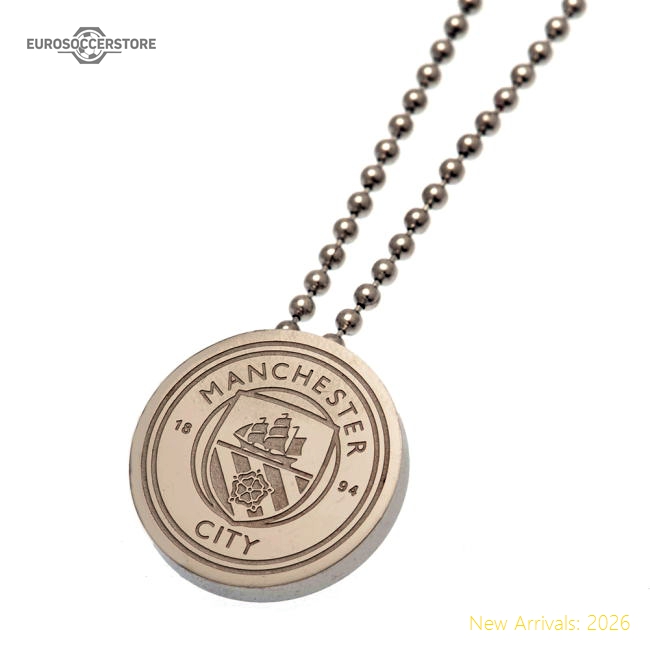 Manchester City FC Stainless Steel Pendant & Chain-Football Shirts Shop