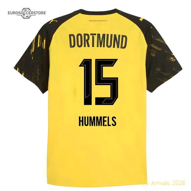 2025-2026 Borussia Dortmund Authentic Home Shirt (Hummels 15)-Football Jersey Hub