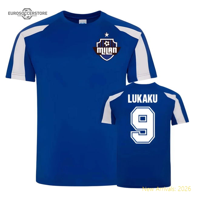 Romelu Lukaku Inter Milan Sports Training Jersey (Blue)-Football Shirts Shop