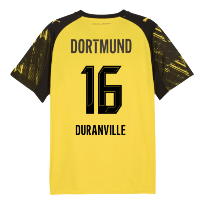 2025-2026 Borussia Dortmund Home Shirt (Duranville 16)-Football Jersey Hub