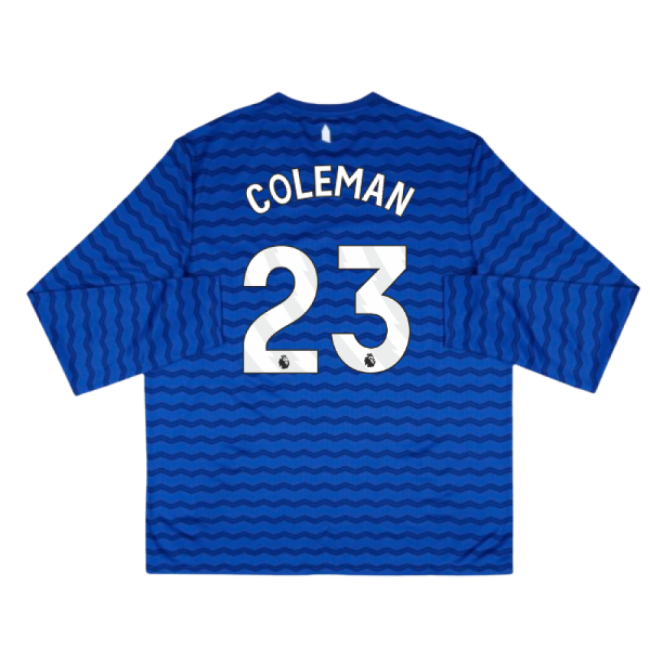 2025-2026 Everton Home Long Sleeve Shirt (Coleman 23)-Football Jersey Hub