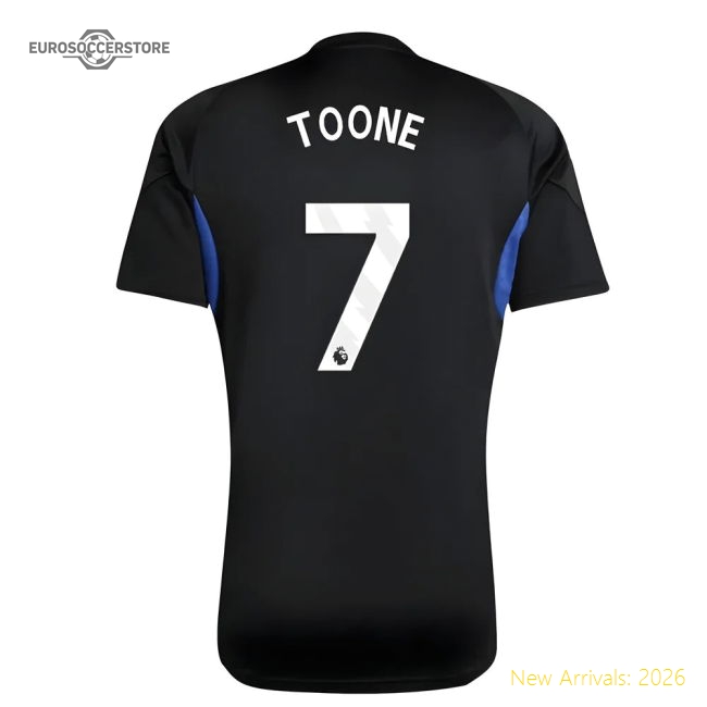 2025-2026 Man Utd EU Training Jersey (Black) - Kids (Toone 7)-Football Jersey Hub