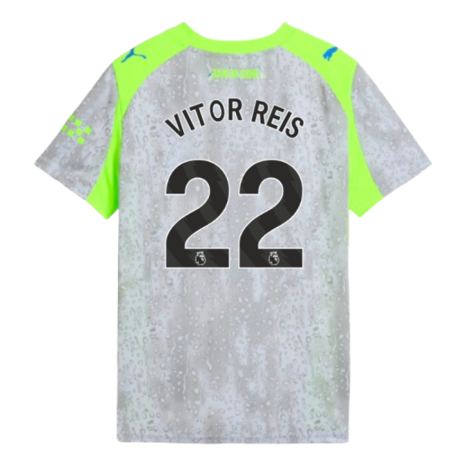 2025-2026 Man City Third Shirt (Kids) (Vitor Reis 22)-Football Jersey Hub