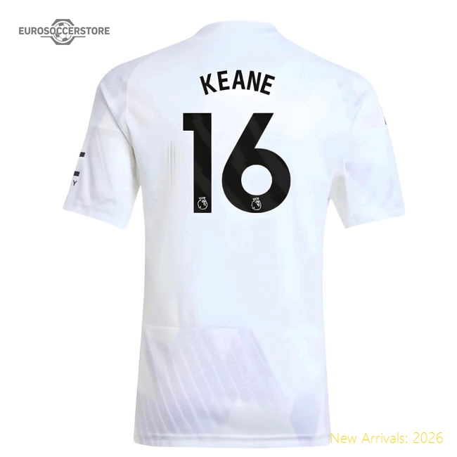 2025-2026 Man Utd Away Shirt (Kids) (Keane 16)-Football Jersey Hub