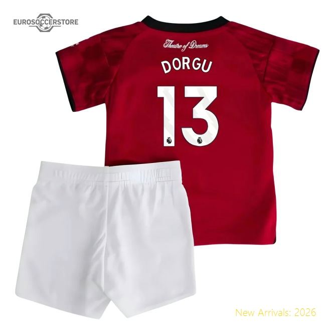 2025-2026 Man Utd Home Baby Kit (Dorgu 13)-Football Jersey Hub