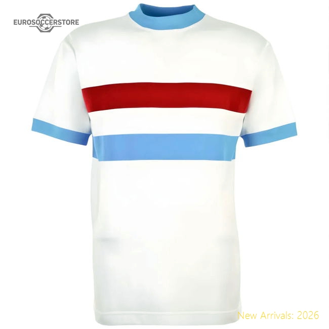 West Ham- Thames Iron Works 1960 Away Retro Football Shirt-Vantage Point Soccer