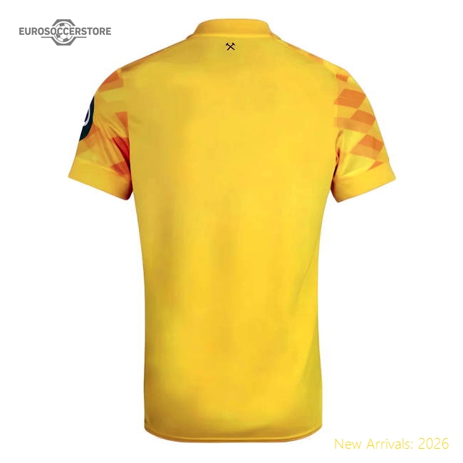 2024-2025 West Ham Goalkeeper Shirt (Yellow)-Vantage Point Soccer