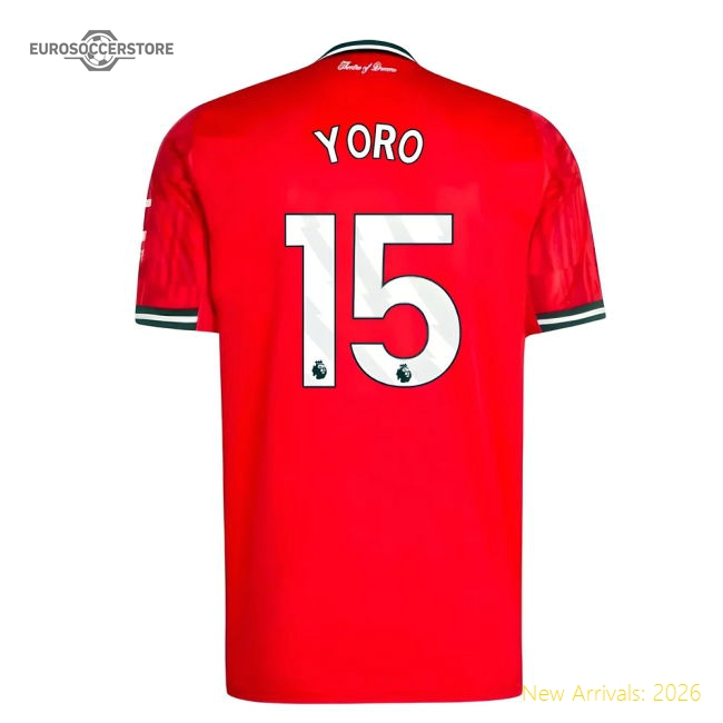 2025-2026 Man Utd Home Shirt (Yoro 15)-Football Jersey Hub