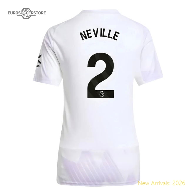 2025-2026 Man Utd Away Shirt (Womens) (Neville 2)-Football Jersey Hub