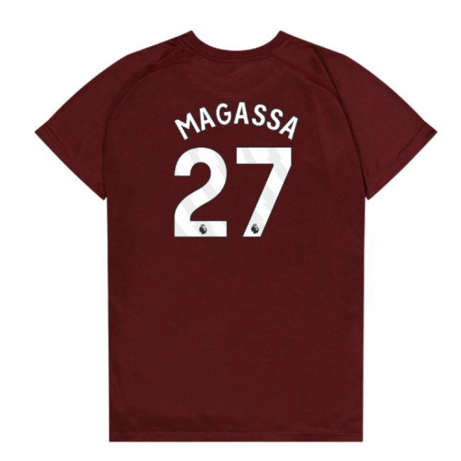 West Ham United Poly T-Shirt (Claret/Blue) - Kids (Magassa 27)-Vantage Point Soccer