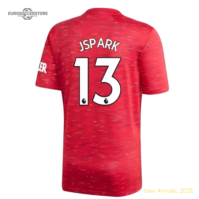 2020-2021 Man Utd Adidas Home Football Shirt (J.S.PARK 13)-Football Jersey Hub