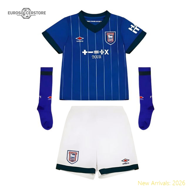2024-2025 Ipswich Town Home Mini Kit-Vantage Point Soccer