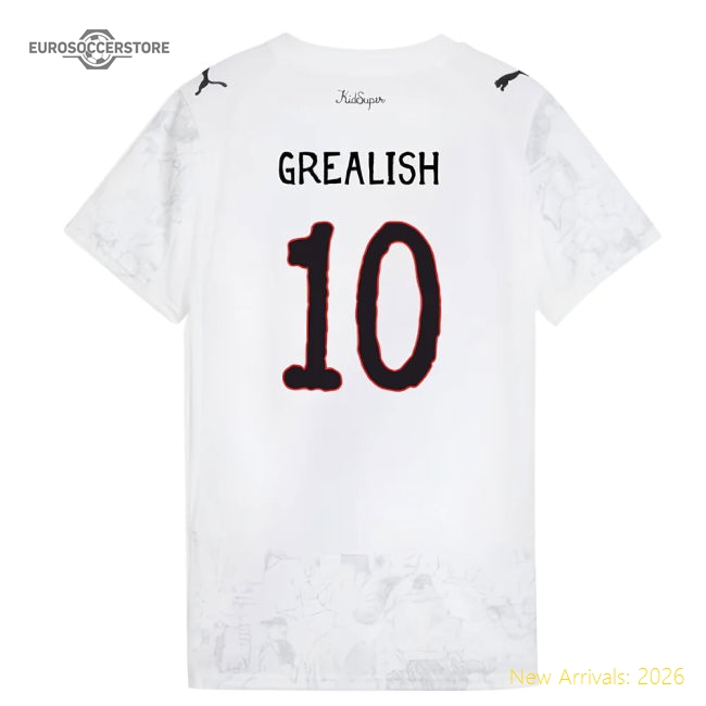 2025-2026 KIDSUPER x Manchester City CWC Shirt (White) - Womens (Grealish 10)-Football Shirts Shop