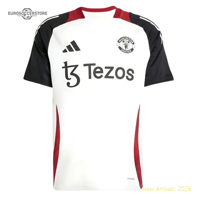 2024-2025 Man Utd Training Jersey (Off White)-Football Jersey Hub