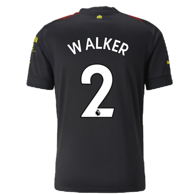 2022-2023 Man City Away Shirt (WALKER 2)-Football Jersey Hub