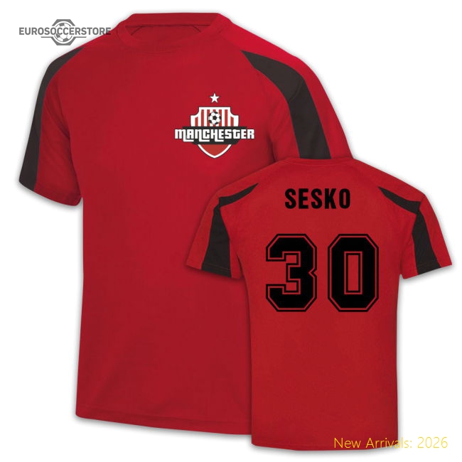 Sesko Manchester United Sport Training Jersey (Red)-Football Jersey Hub