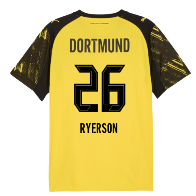 2025-2026 Borussia Dortmund Home Shirt (Ryerson 26)-Football Jersey Hub