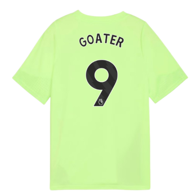2025-2026 Man City Training Jersey (Fizzy Apple) - Kids (Goater 9)-Football Shirts Shop