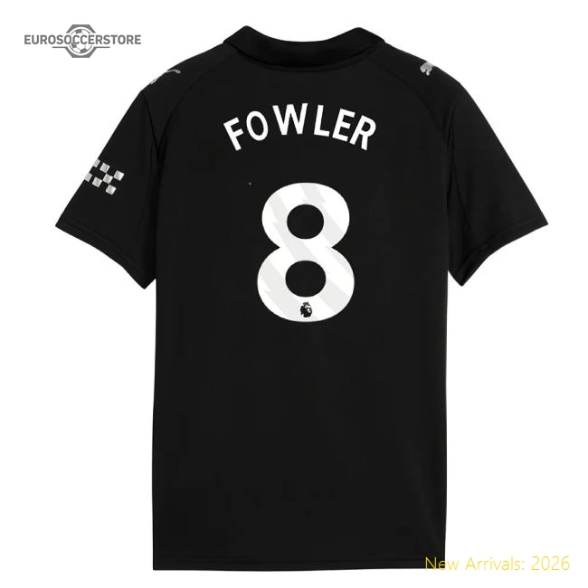 2025-2026 Man City Away Shirt (Kids) (Fowler 8)-Football Jersey Hub