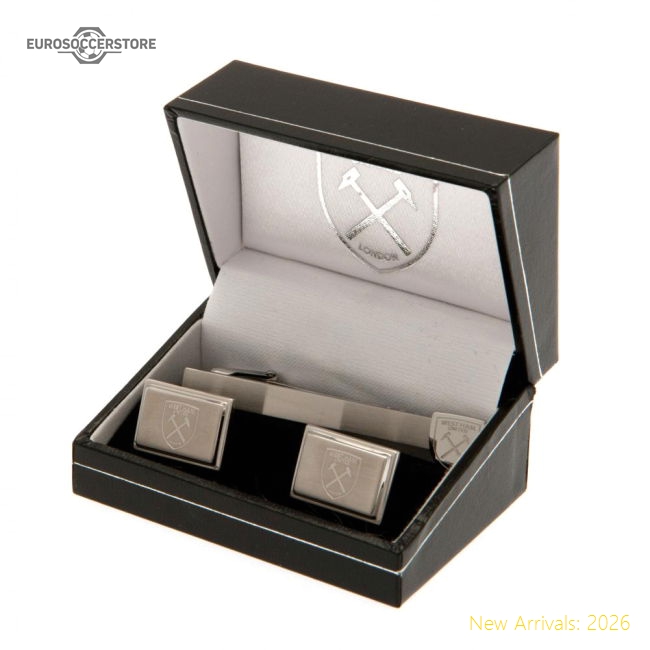 West Ham United FC Tie Slide & Cufflink Set-Vantage Point Soccer