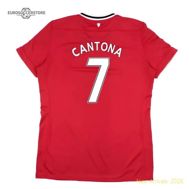 Manchester United 2011-12 Home Shirt (Women\'s) ((Very Good) M) (CANTONA 7)-Football Jersey Hub