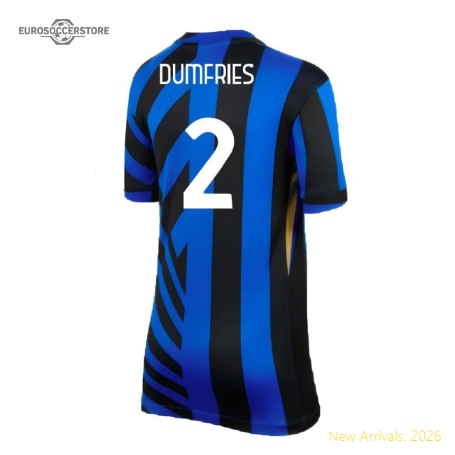 2024-2025 Inter Milan Home Shirt (Kids) (Dumfries 2)-Football Shirts Shop