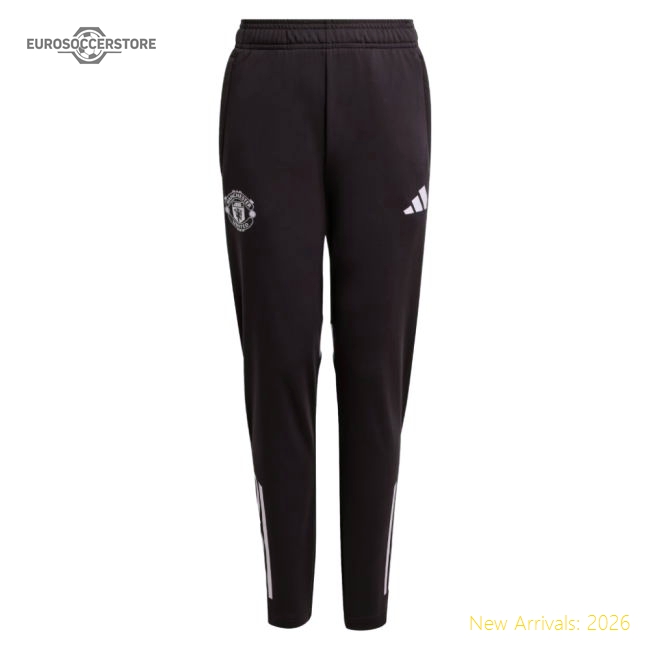 2025-2026 Man Utd Training Pants (Aurora Black) - Kids-Football Jersey Hub