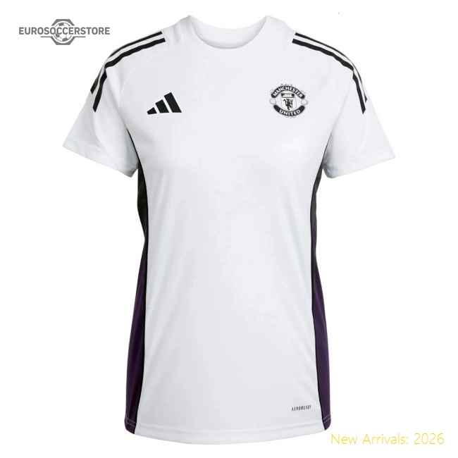 2025-2026 Man Utd Training Jersey (White) - Womens-Football Jersey Hub