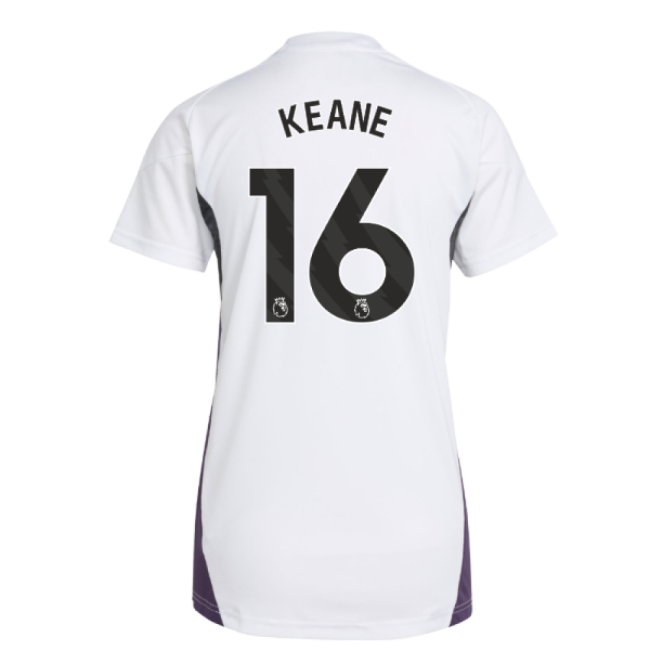 2025-2026 Man Utd Training Jersey (White) - Womens (Keane 16)-Football Jersey Hub