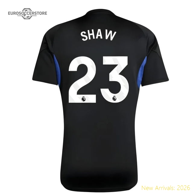 2025-2026 Man Utd EU Training Jersey (Black) - Kids (Shaw 23)-Football Jersey Hub