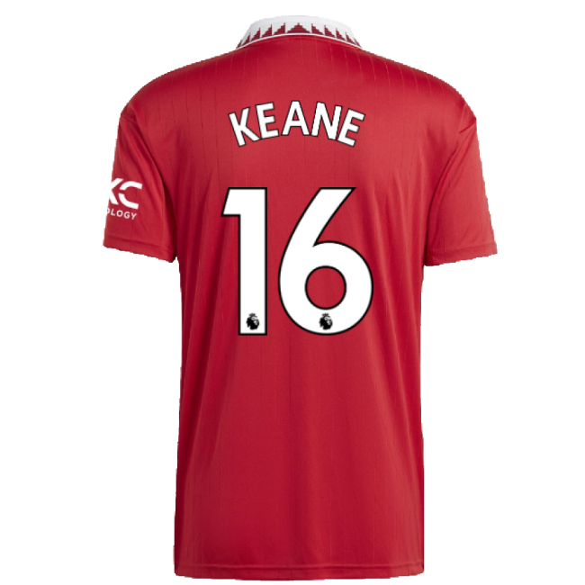 2022-2023 Man Utd Home Shirt (KEANE 16)-Football Jersey Hub