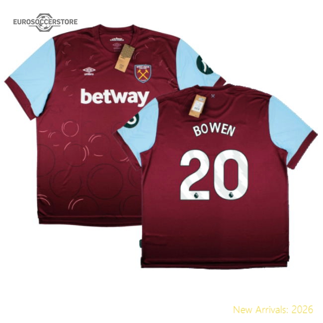 2023-2024 West Ham United Home Shirt (BOWEN 20)-Vantage Point Soccer