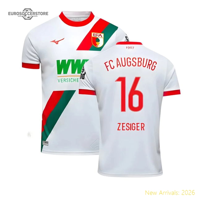 2025-2026 FC Augsburg Home Shirt (Zesiger 16)-ly44