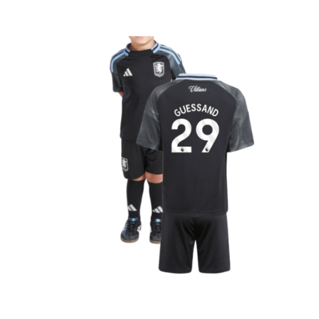 2025-2026 Aston Villa Away Mini Kit (Guessand 29)-PitchVibe Kits