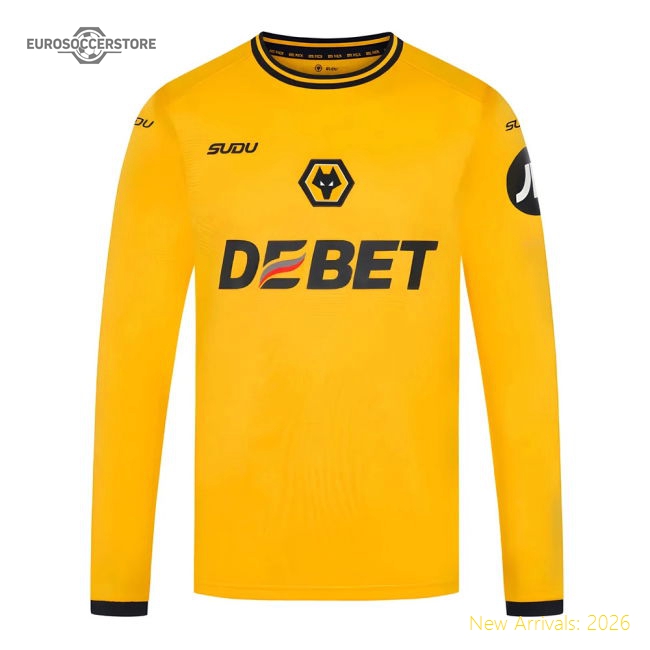 2024-2025 Wolves Long Sleeve Home Shirt-Vantage Point Soccer