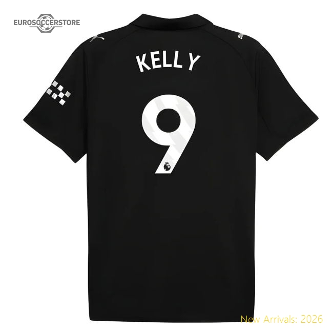 2025-2026 Man City Away Shirt (Kelly 9)-Football Jersey Hub