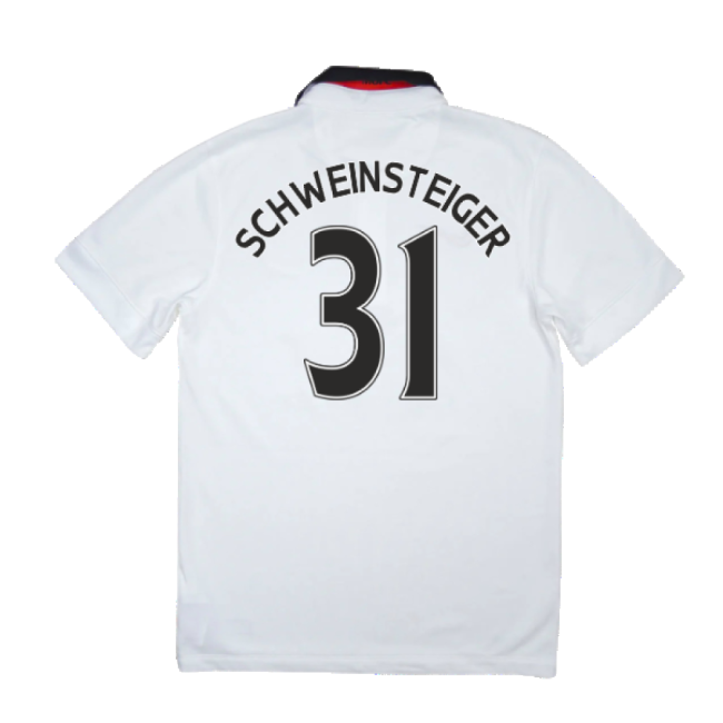 Manchester United 2014-15 Away Shirt (Very Good) (Schweinsteiger 31)-Football Jersey Hub
