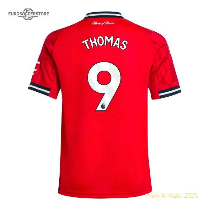 2025-2026 Man Utd Home Shirt (Kids) (Thomas 9)-Football Jersey Hub