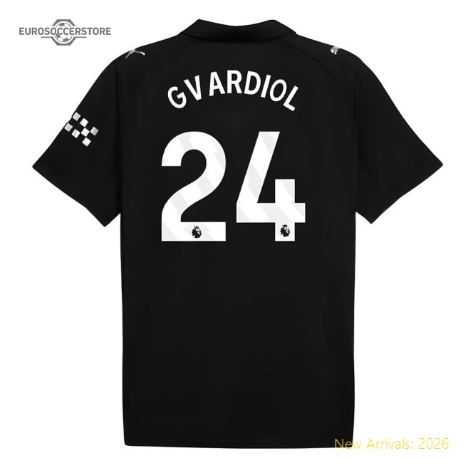 2025-2026 Man City Away Shirt (Gvardiol 24)-Football Jersey Hub