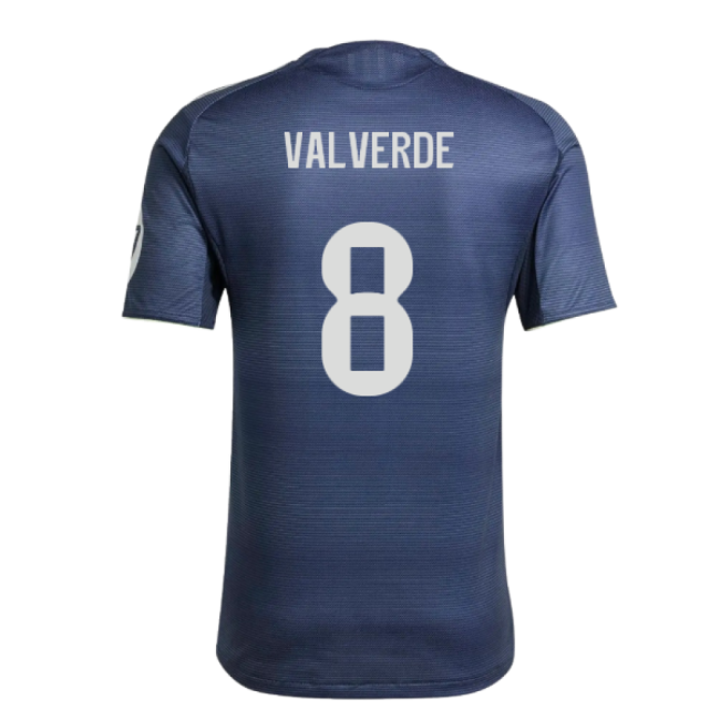 2025-2026 Real Madrid Authentic Away Shirt (Valverde 8)-Football Shirts Shop