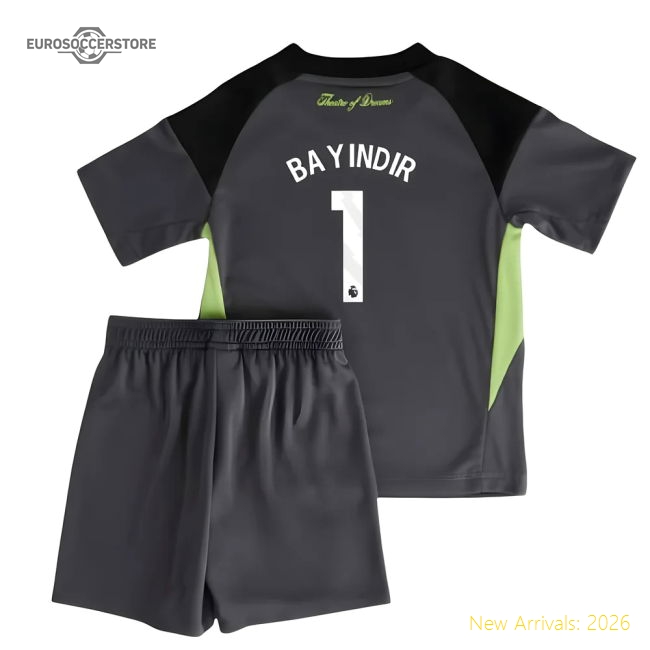 2025-2026 Man Utd Home Goalkeeper Mini Kit (Bayindir 1)-Football Jersey Hub