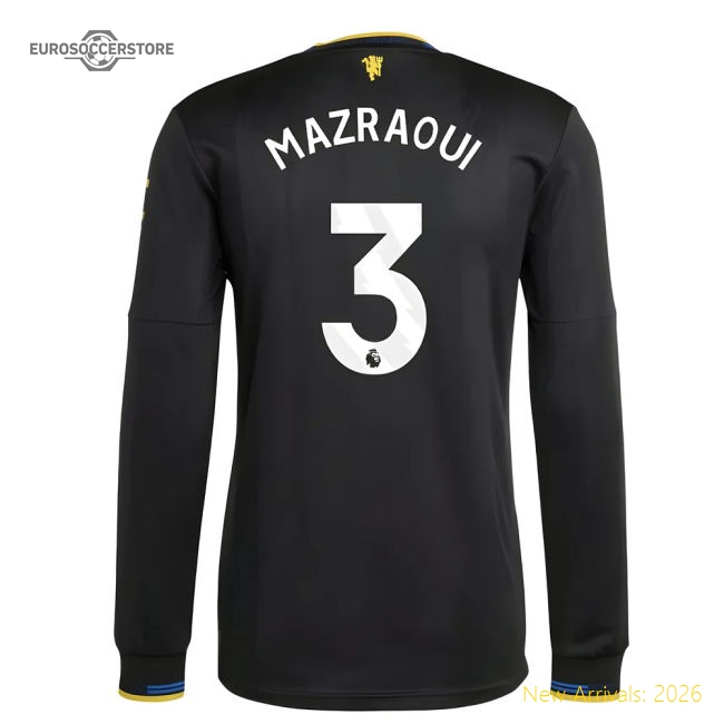 2025-2026 Man Utd Authentic Long Sleeve Third Shirt (Mazraoui 3)-Football Jersey Hub