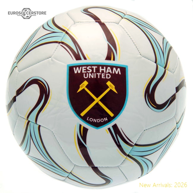 West Ham United FC Cosmos White Football-Vantage Point Soccer